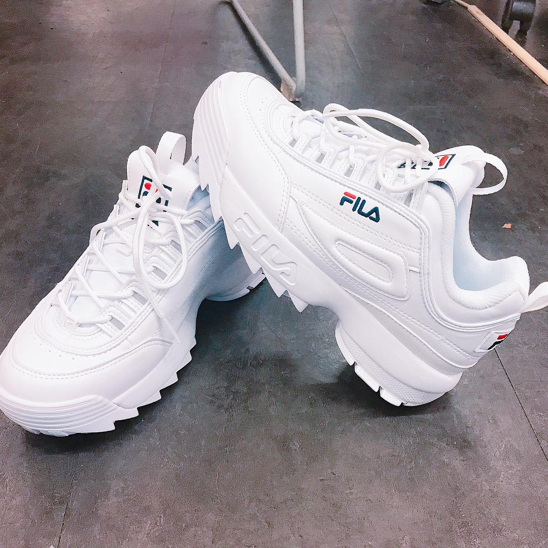 Mua Gi y Fila  Disruptor 2 All White ch nh h ng H n Quc 