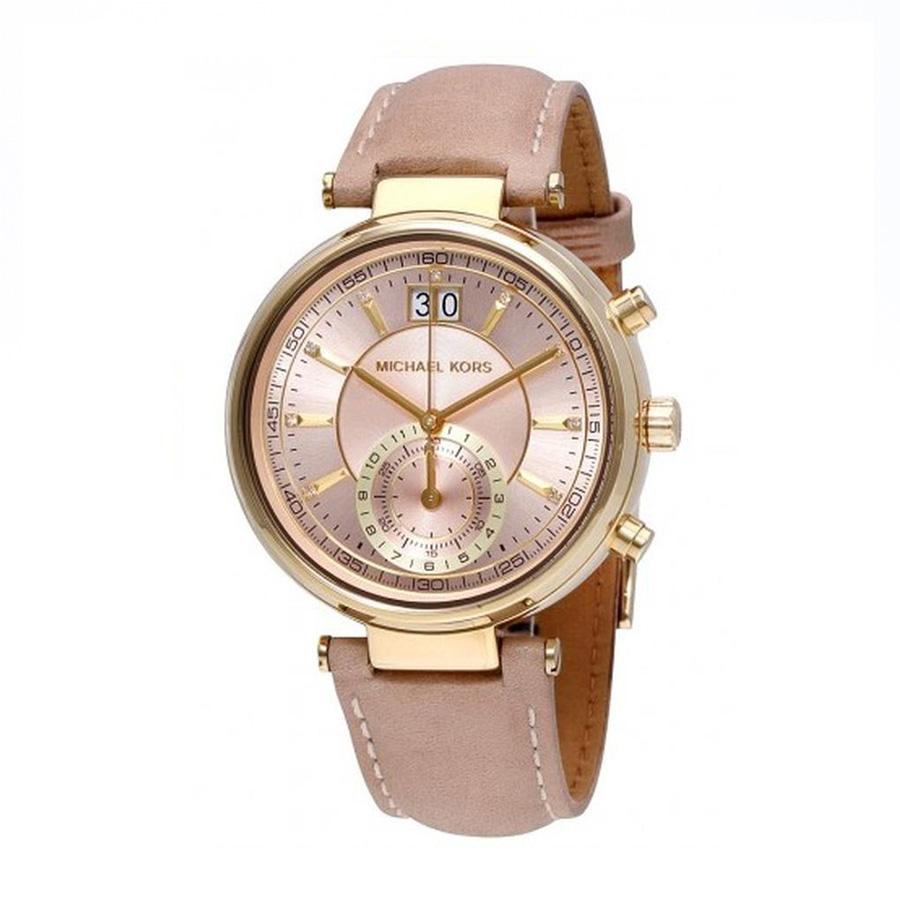 Mua Đồng Hồ Michael Kors MK2529 Dây Da Màu Be, Cho Nữ, Giá Tốt