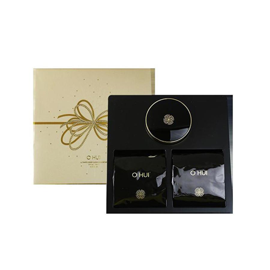 Kết quả hình ảnh cho Set phấn nưá»c OHUI Ultimate Cover Cushion Moisture Special Set 2019