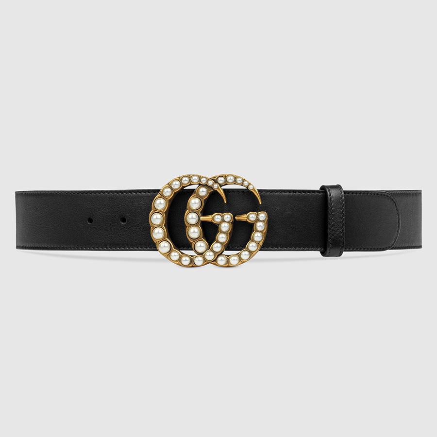 Mua Thắt Lưng Gucci Leather Belt With Pearl Double G - Gucci - Mua tại Vua  Hàng Hiệu h018970