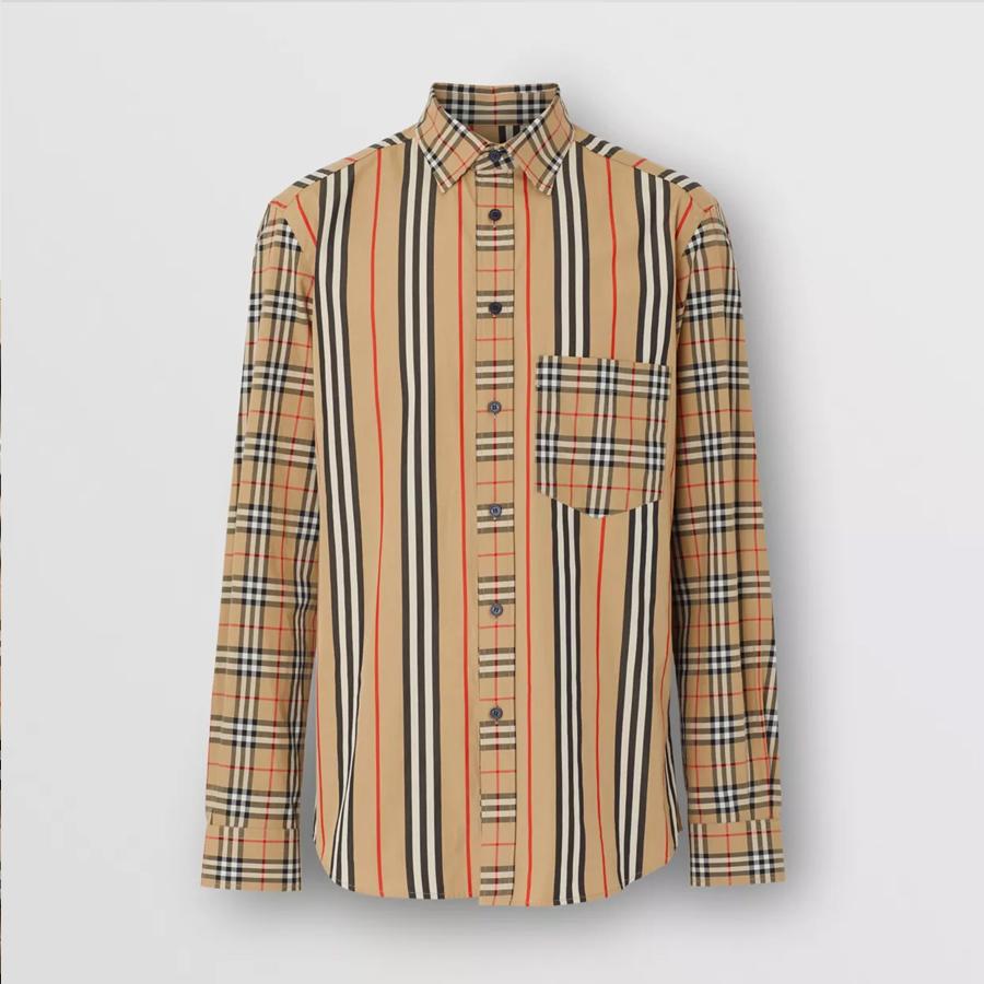 Mua Áo Sơ Mi Burberry Classic Fit Patchwork Cotton Poplin Shirt - Burberry  - Mua tại Vua Hàng Hiệu h022447