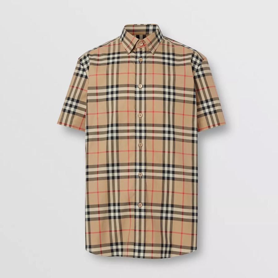 Mua Áo Sơ Mi Burberry Short-sleeve Check Cotton Poplin Shirt Size XS -  Burberry - Mua tại Vua Hàng Hiệu h022444