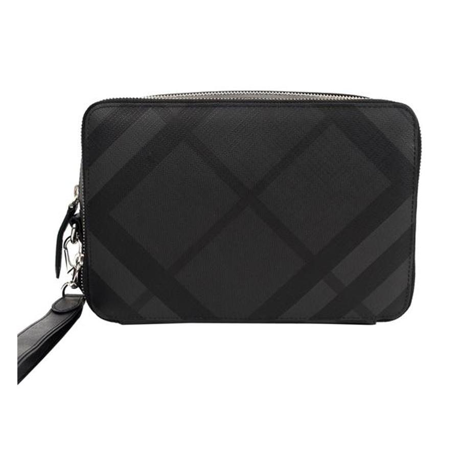 Mua Túi Clutch Burberry London Check Collection Cormac Double Zip Charcoal  Màu Đen - Burberry - Mua tại Vua Hàng Hiệu h022961