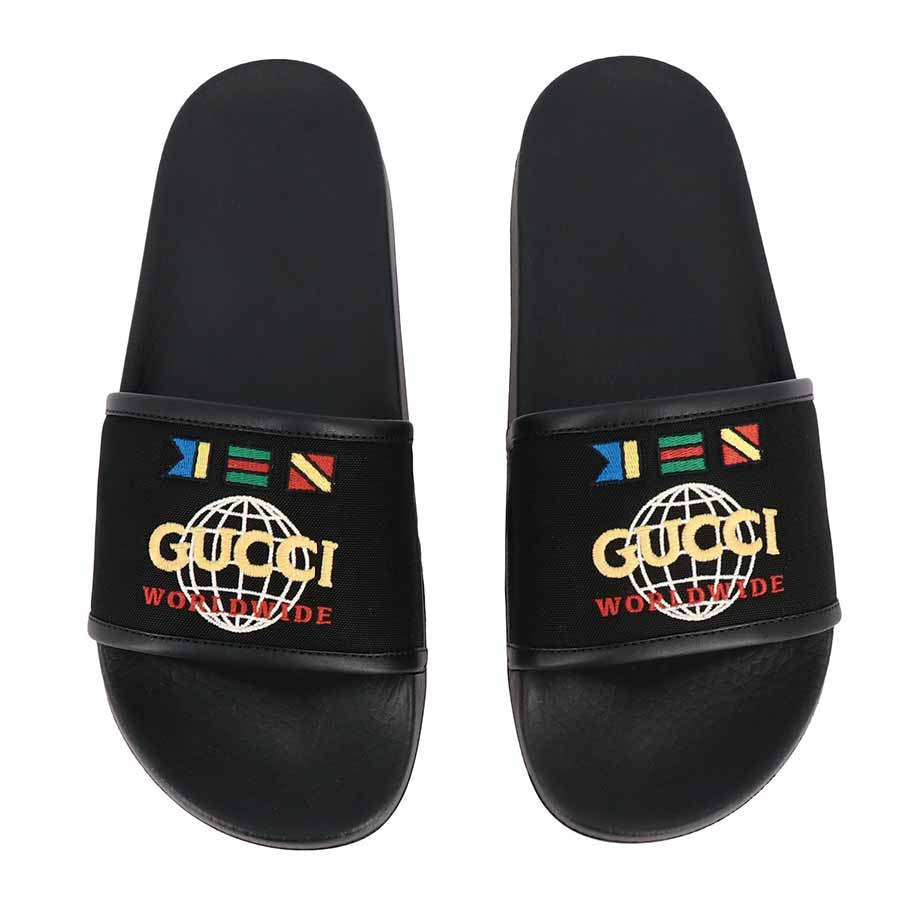 Mua Dép Gucci Pursuit Sandal In Nylon With Embroidered Worldwide Logo Màu  Đen - Gucci - Mua tại Vua Hàng Hiệu h025720