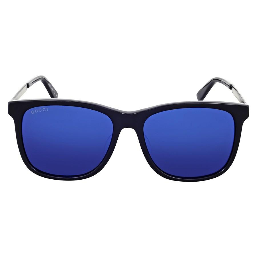 Mua Kính Mát Gucci Blue Square Sunglasses - Gucci - Mua tại Vua Hàng Hiệu  gg0078sk 001 56