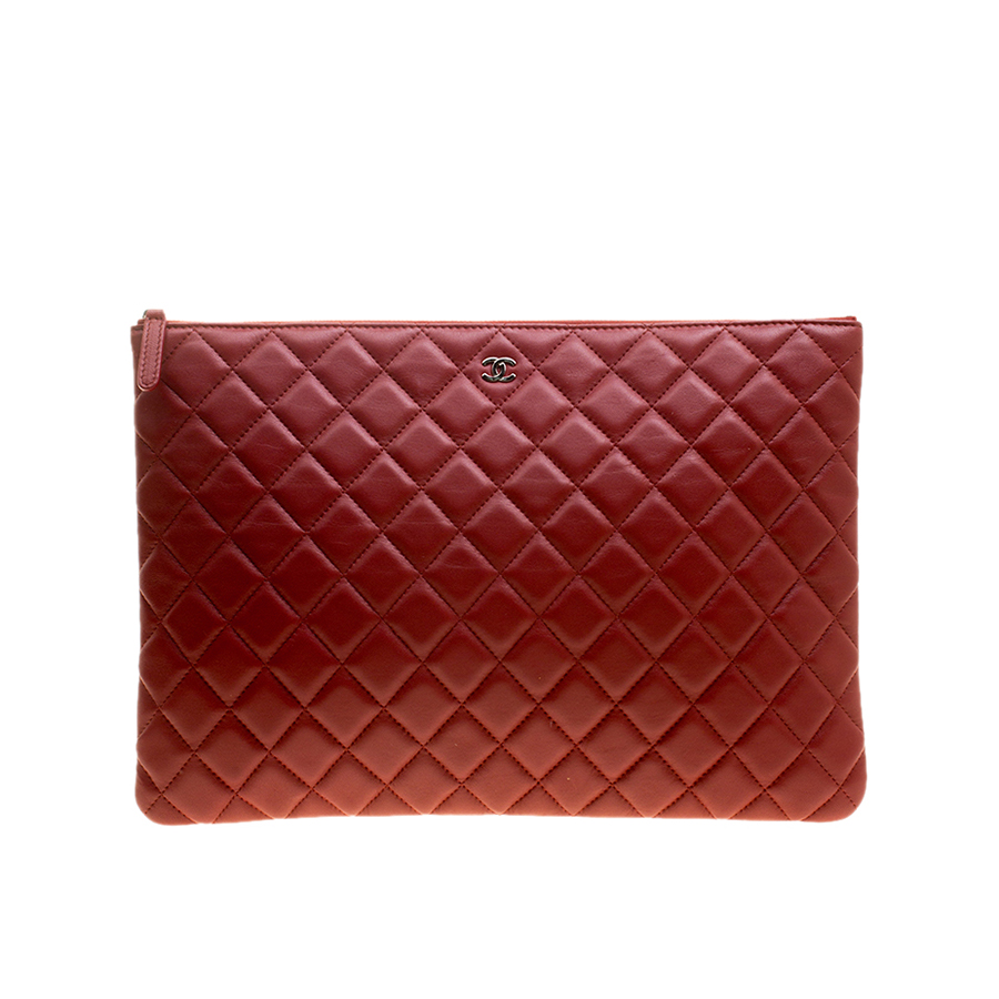 Túi Cầm Tay Chanel Red Quilted Leather OCase Clutch Bag Màu Đỏ  Gian hàng  online