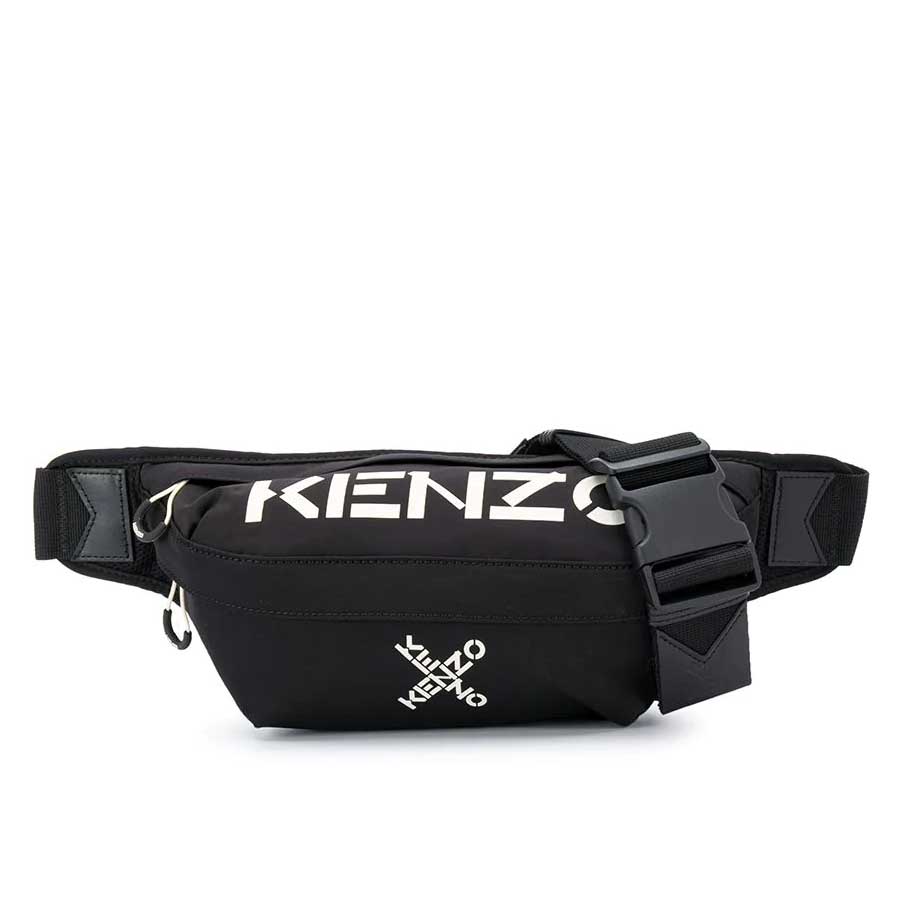 Mua Túi Đeo Hông Kenzo Combo Logo Belt Bag Màu Đen cho Nam, chính hãng