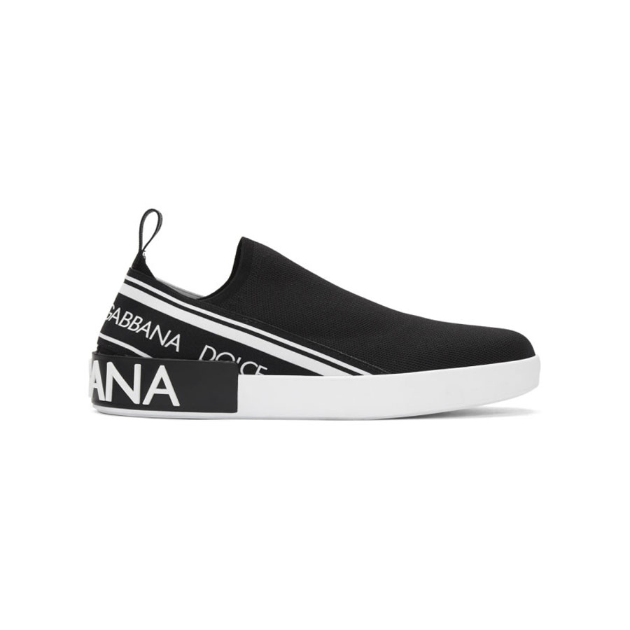 Mua Giày Dolce & Gabbana Black And White Portofino Slip-On Sneakers Màu Đen  Size 40 - Dolce & Gabbana - Mua tại Vua Hàng Hiệu h034261