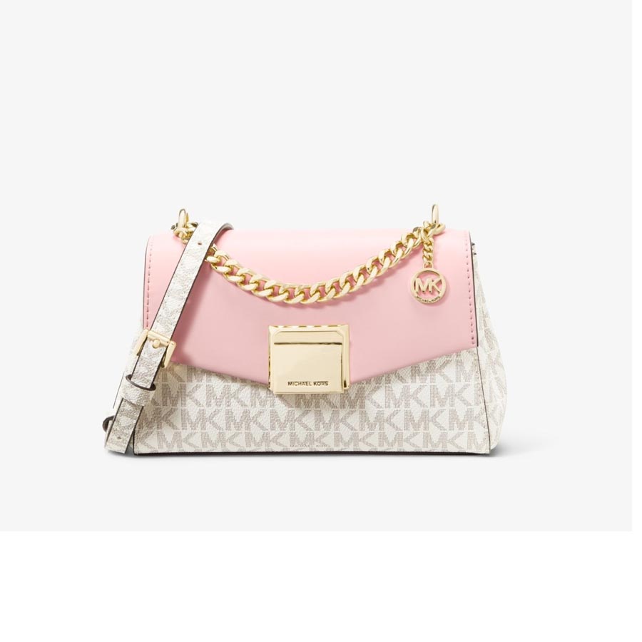 Mua Túi Đeo Chéo Michael Kors MK Lita Small Two-Tone Logo And Leather  Crossbody Bag Màu Vanilla Phối Hồng - Michael Kors - Mua tại Vua Hàng Hiệu  h036957