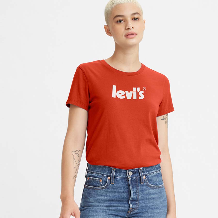 Mua Áo Phông Levi's The Perfect Tee Seasonal Poster Logo Enamel 17369-1815  Màu Đỏ - Levi's - Mua tại Vua Hàng Hiệu h039521