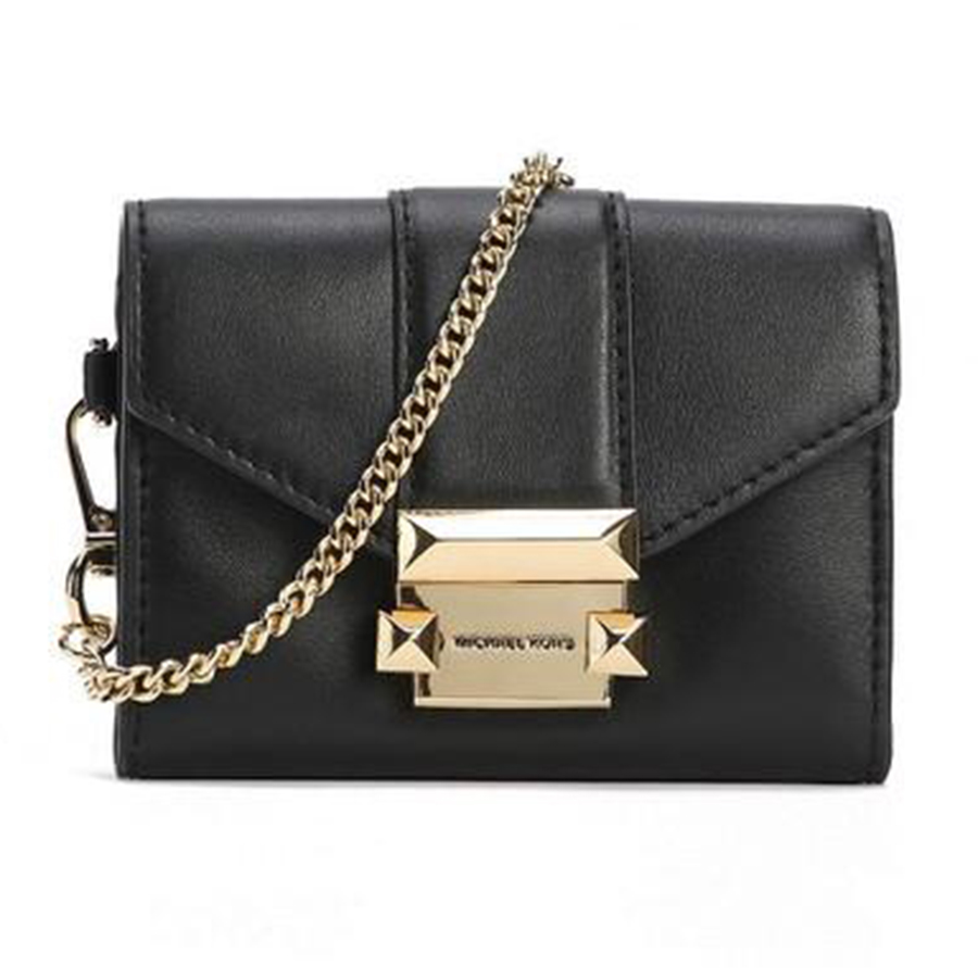 Mua Túi Đeo Chéo Michael Kors MK Ladies Whitney Small Leather Chain Wallet  Màu Đen - Michael Kors - Mua tại Vua Hàng Hiệu 32h8gwhc1l-001