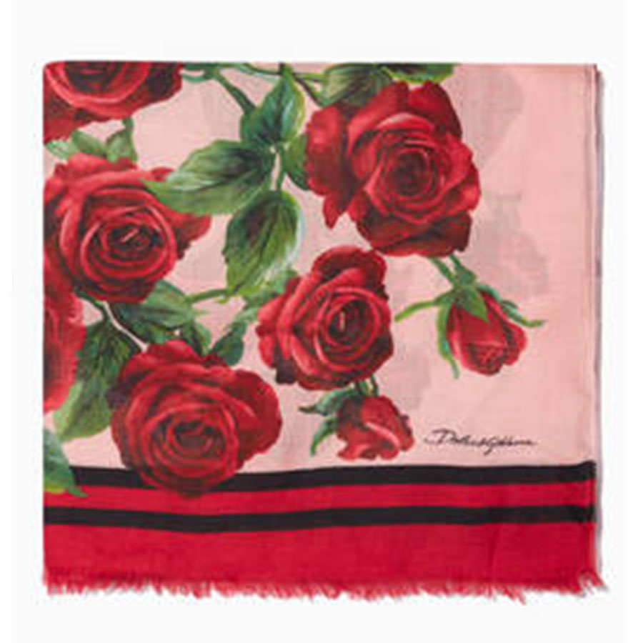 Mua Khăn Quàng Cổ Dolce & Gabbana Pink Rose Print Cashmere Scarf Họa Tiết  Hoa Hồng - Dolce & Gabbana - Mua tại Vua Hàng Hiệu h041731