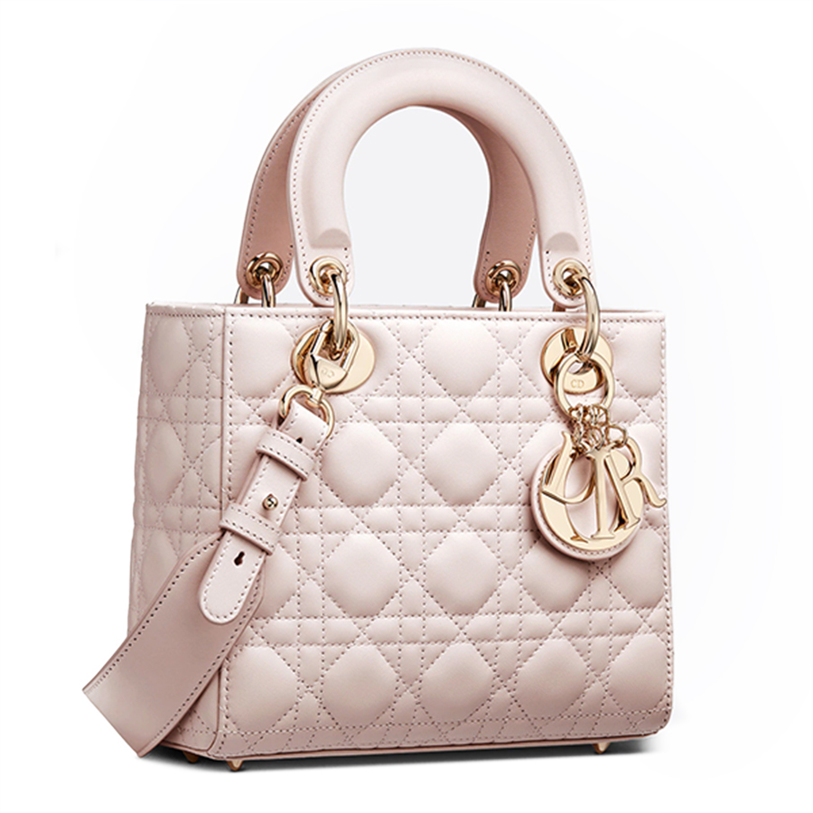 Túi Mini Lady Dior Bag hồng ngọc trai 17cm best quality  Ruby Luxury