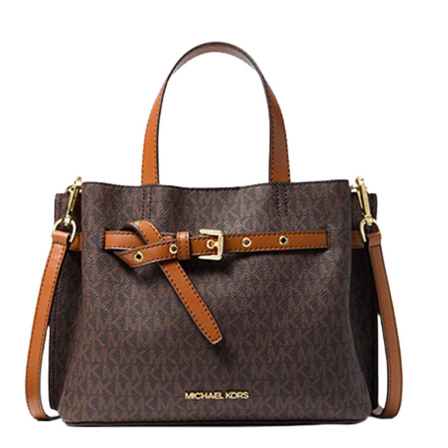 Mua Túi Xách Michael Kors MK Emilia Small Logo Satchel 35H0GU5S1B Brown Màu  Nâu - Michael Kors - Mua tại Vua Hàng Hiệu h040732