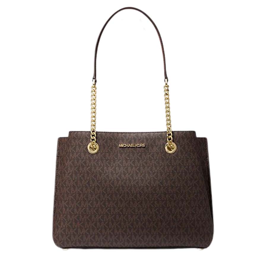 Mua Túi Xách Michael Kors MK Teagen Large Long Drop Brown Satchel Bag Màu  Nâu Đen - Michael Kors - Mua tại Vua Hàng Hiệu h041874