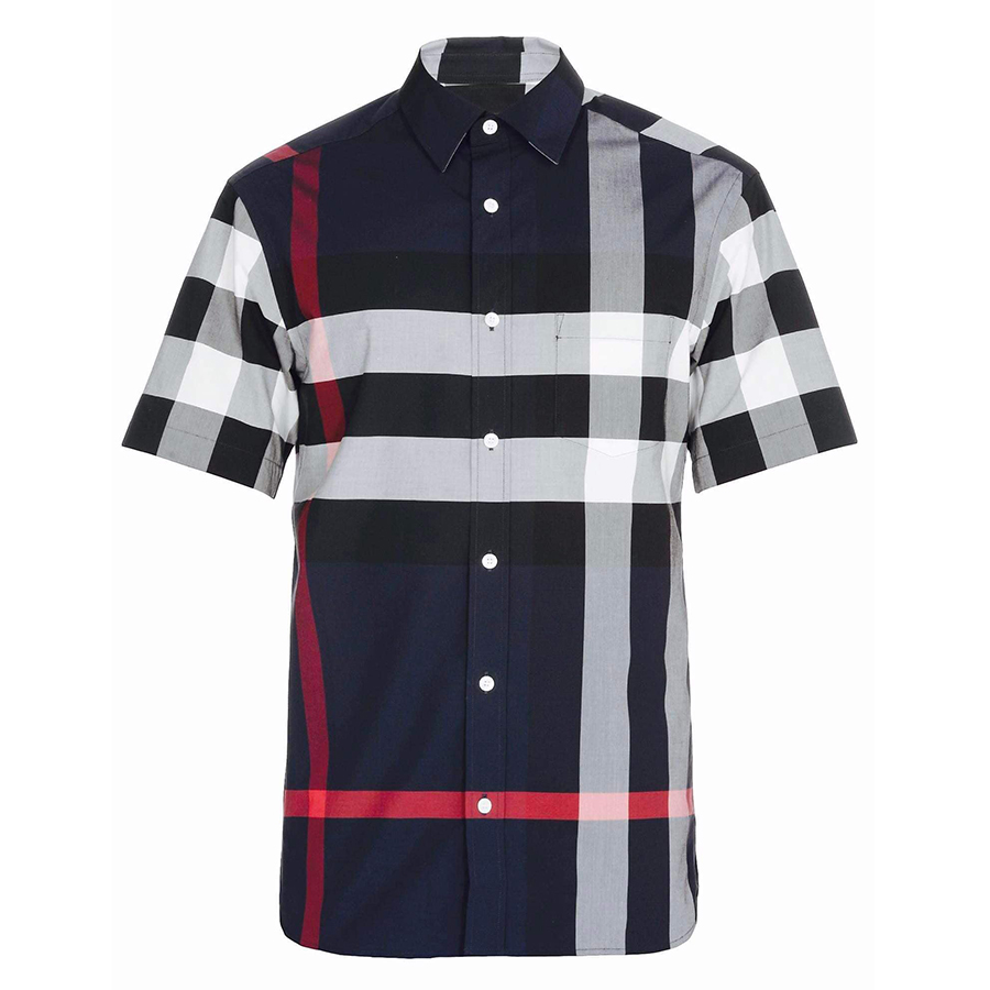 Mua Áo Sơ Mi Burberry Shirt Check Stretch Cotton 8020855 Màu Xanh Navy Size  S - Burberry - Mua tại Vua Hàng Hiệu h042605