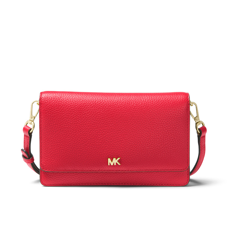 Mua Túi Đeo Chéo Michael Kors MK Pebbled Leather Convertible Crossbody Bag  Bright Red Màu Đỏ - Michael Kors - Mua tại Vua Hàng Hiệu h042110