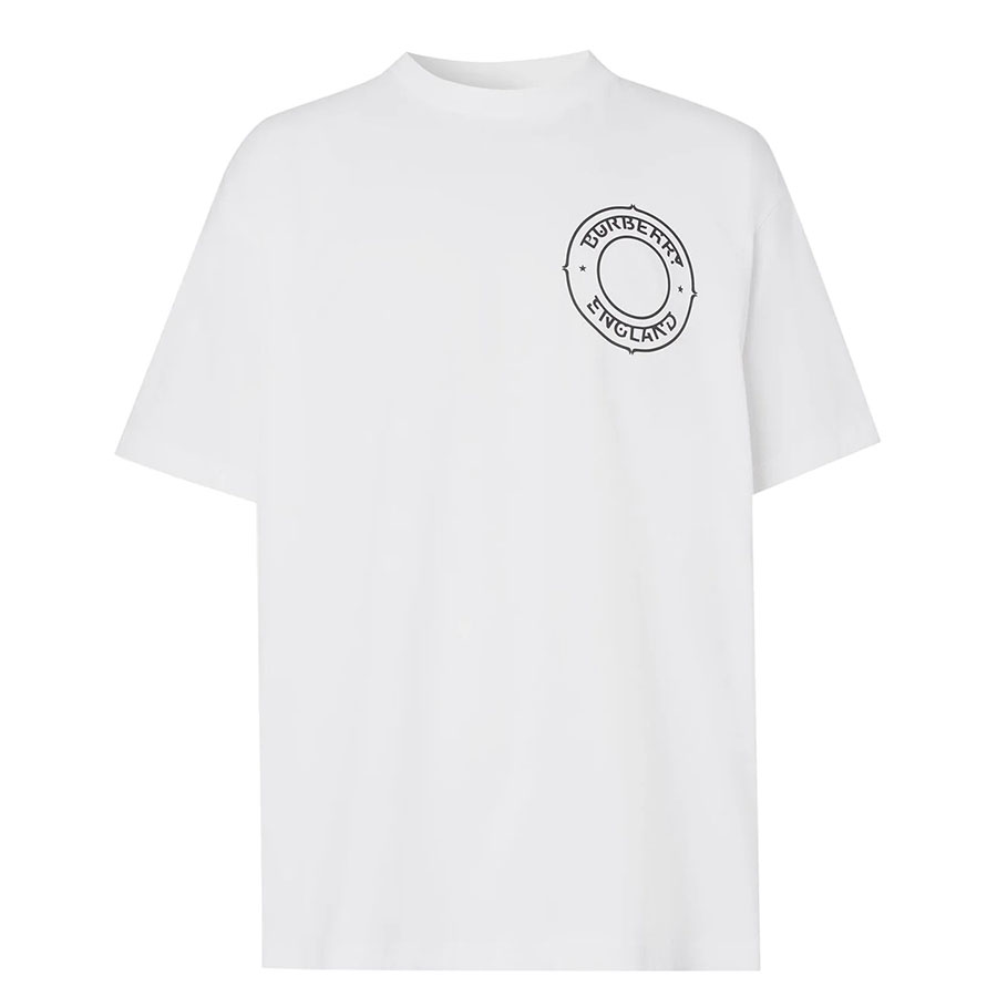 Mua Áo Phông Burberry Men's Laydon T-Shirt W/ Logo Graphic In White  80345601007 Màu Trắng - Burberry - Mua tại Vua Hàng Hiệu h044820