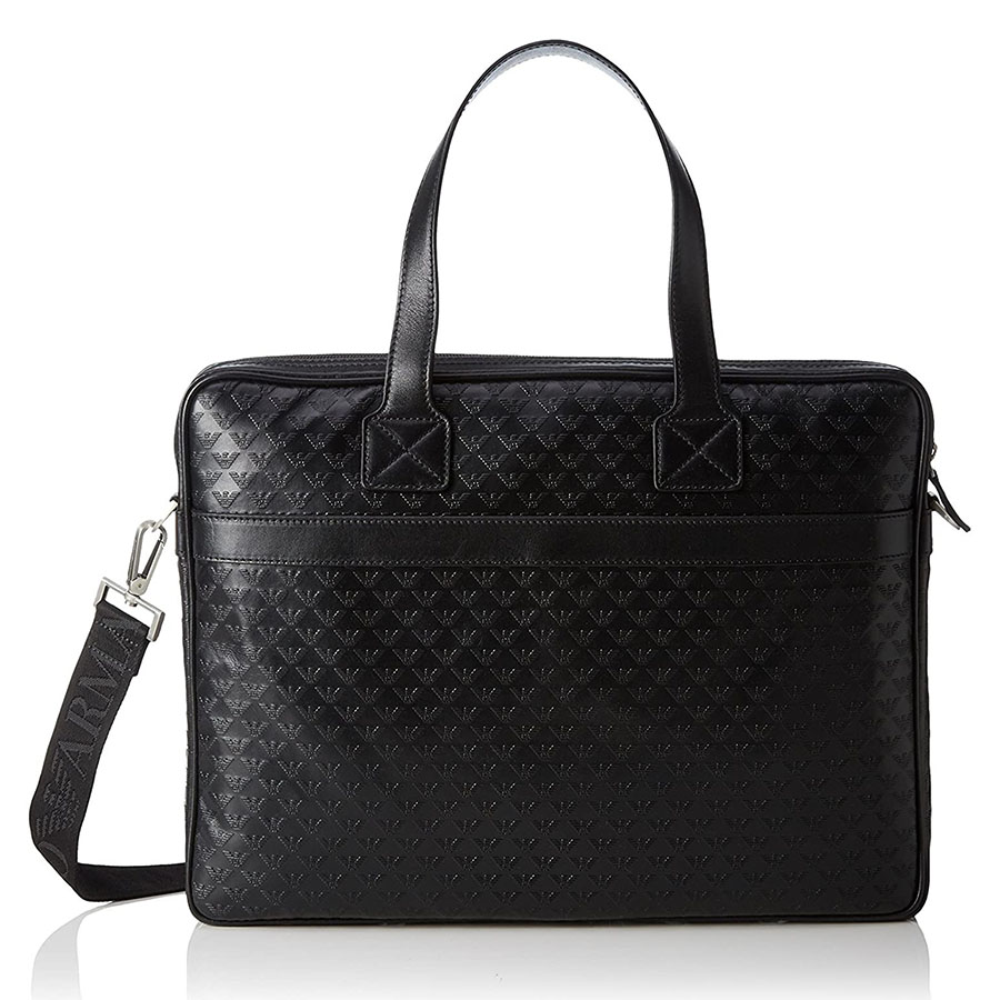 Order Cặp Xách Tay Nam Emporio Armani Black Logo Embossed Laptop Bag  YEM823-YC043-8000 Màu Đen - Emporio Armani - Đặt mua hàng Mỹ, Jomashop  online