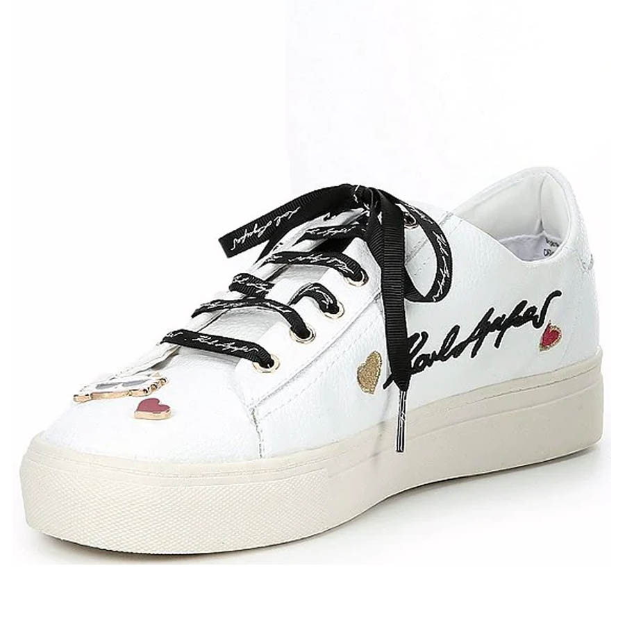 Mua Giày Thể Thao Karl Lagerfeld Cate Charm Detail Lace-Up Leather Sneakers  Size 35 - Karl Lagerfeld - Mua tại Vua Hàng Hiệu h047974