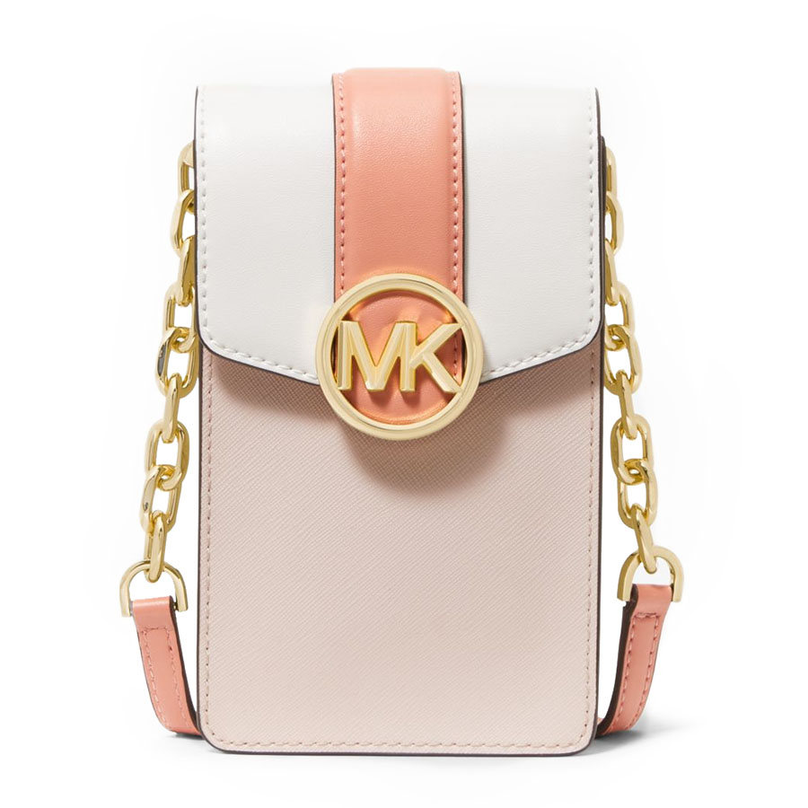 Mua Túi Đeo Chéo Đựng Điện Thoại Michael Kors MK Carmen Small Color-Block  Faux Leather Phone Crossbody Bag Màu Hồng - Michael Kors - Mua tại Vua Hàng  Hiệu h047874