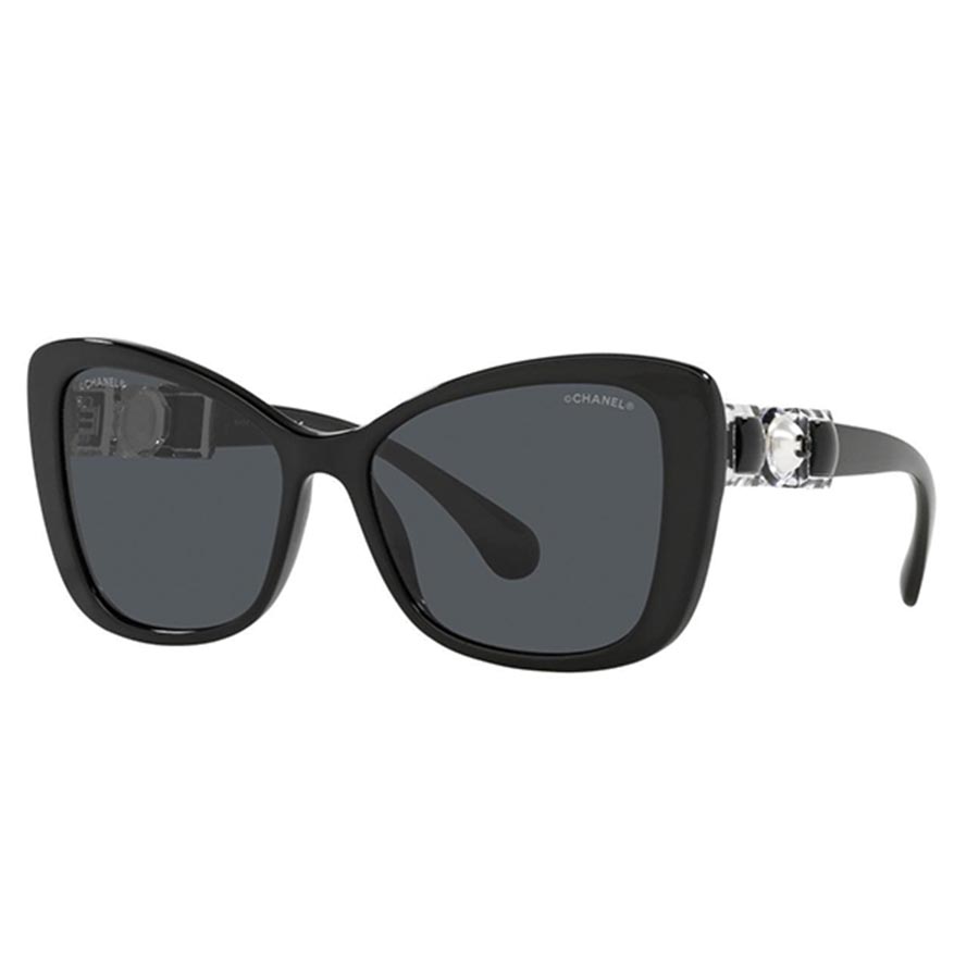 Chanel Square Sunglasses CH5417 54 Grey Gradient  Black Polarised  Sunglasses  Sunglass Hut Australia