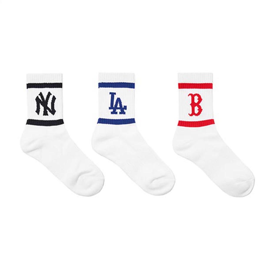 Mua Set 3 Đôi Tất MLB Signature Team Logo Socks 3Pairs 3ASOMA22N00WHS Màu  Trắng  MLB  Mua tại Vua Hàng Hiệu h051938