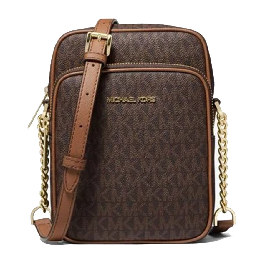 Amazoncom  Michael Kors Travel Large Duffle Bag in PVC Signature brown   Travel Duffels