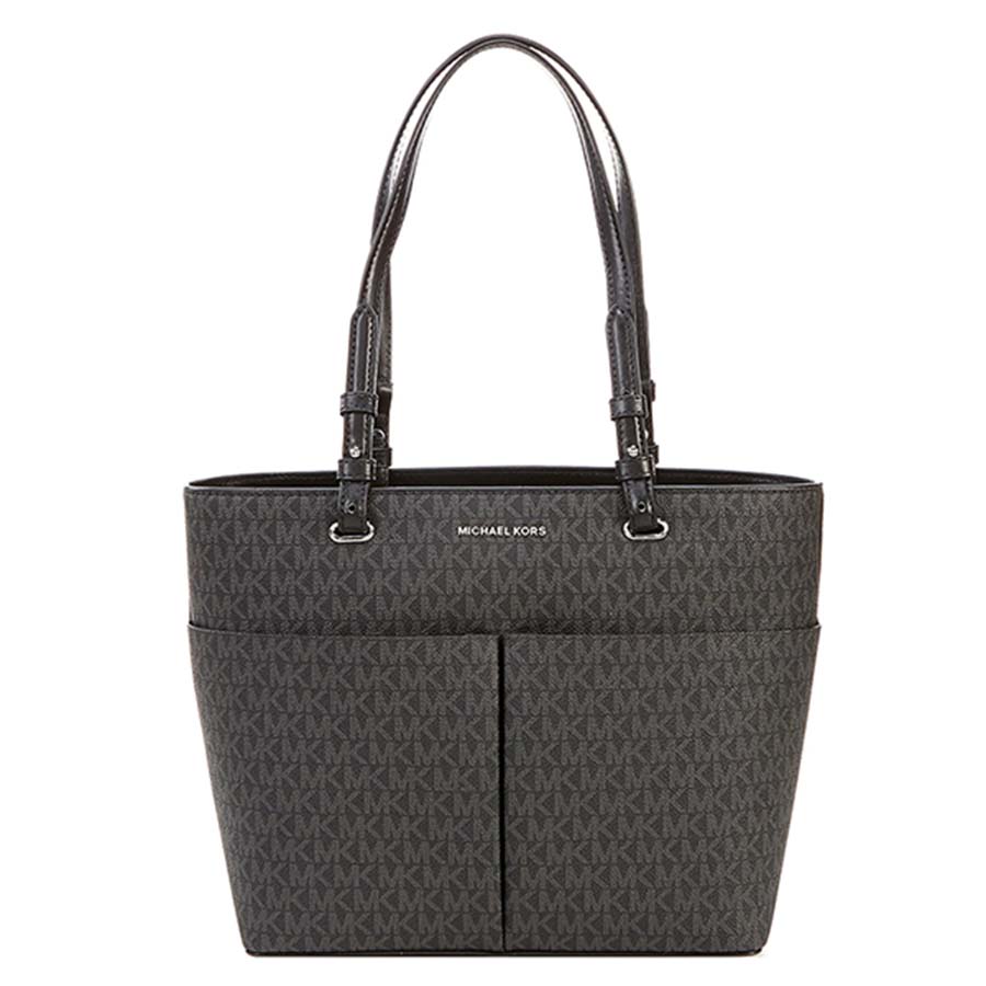 Order Túi Xách Michael Kors Bedford Medium Signature Pocket Tote Bag Màu  Xám Đậm - Michael Kors - Đặt mua hàng Mỹ, Jomashop online