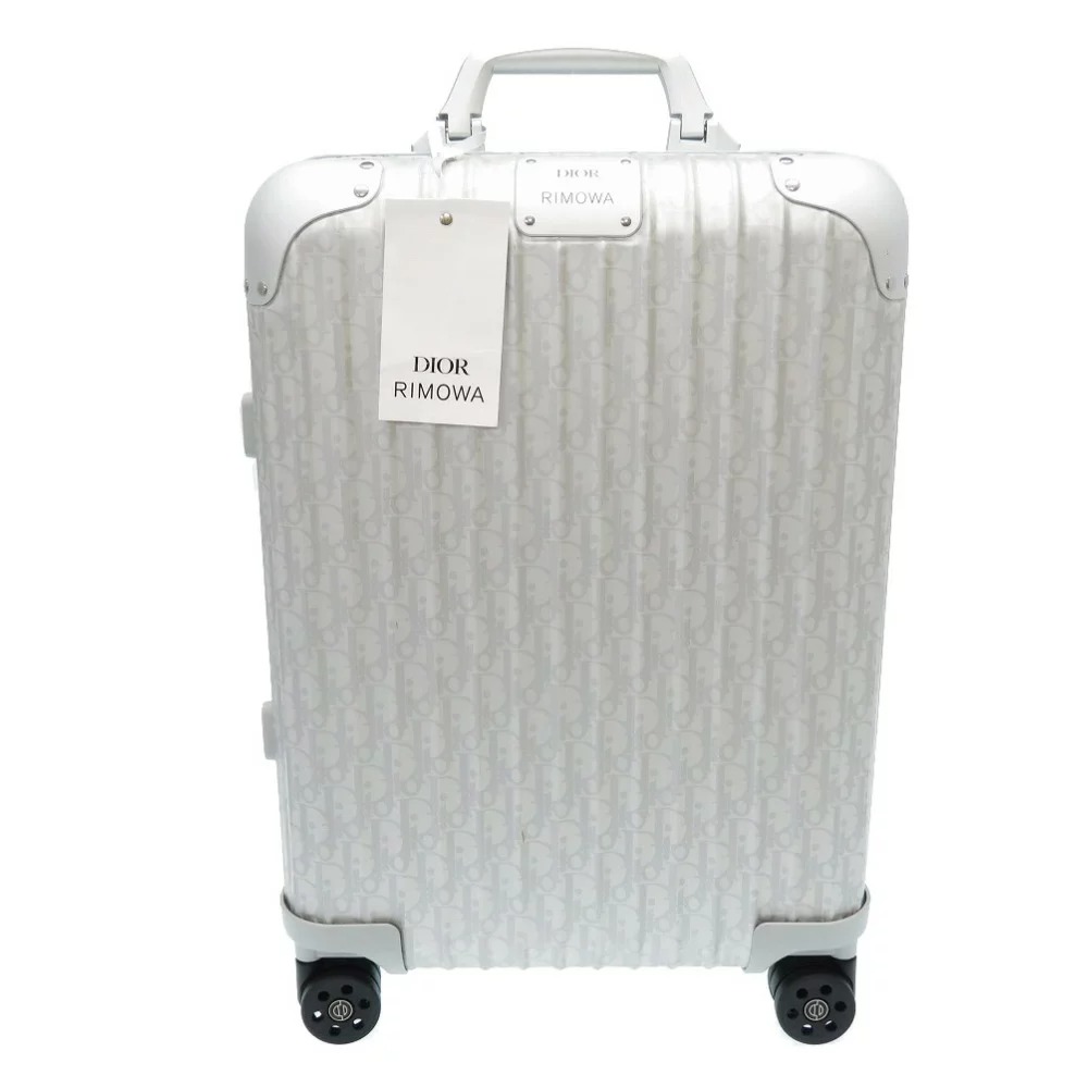 Dior x RIMOWA 4-Wheel Cabin Suitcase Aluminium Dior Oblique Silver –  Pastor & Co.
