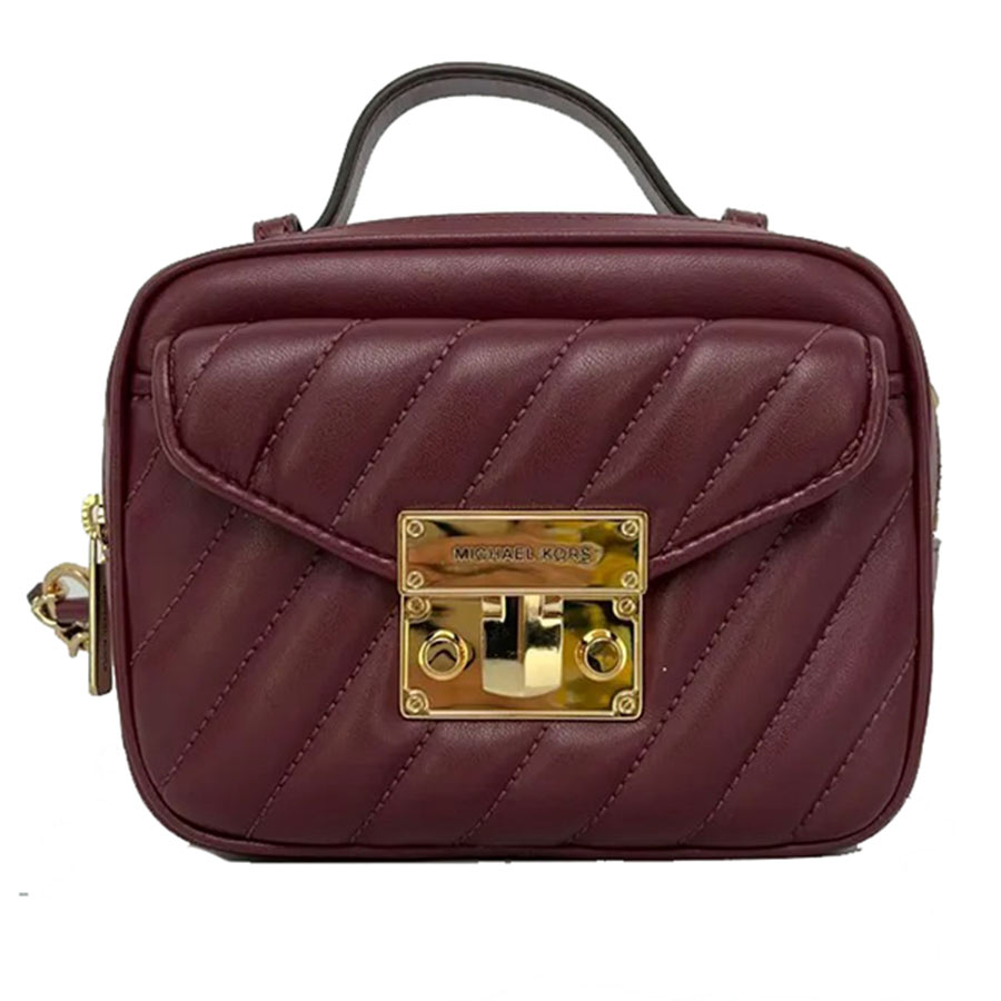 Mua Túi Đeo Chéo Michael Kors MK Rose Small Top Handle Crossbody In Merlot  35F1GXOC5U Màu Đỏ Đô - Michael Kors - Mua tại Vua Hàng Hiệu h056061