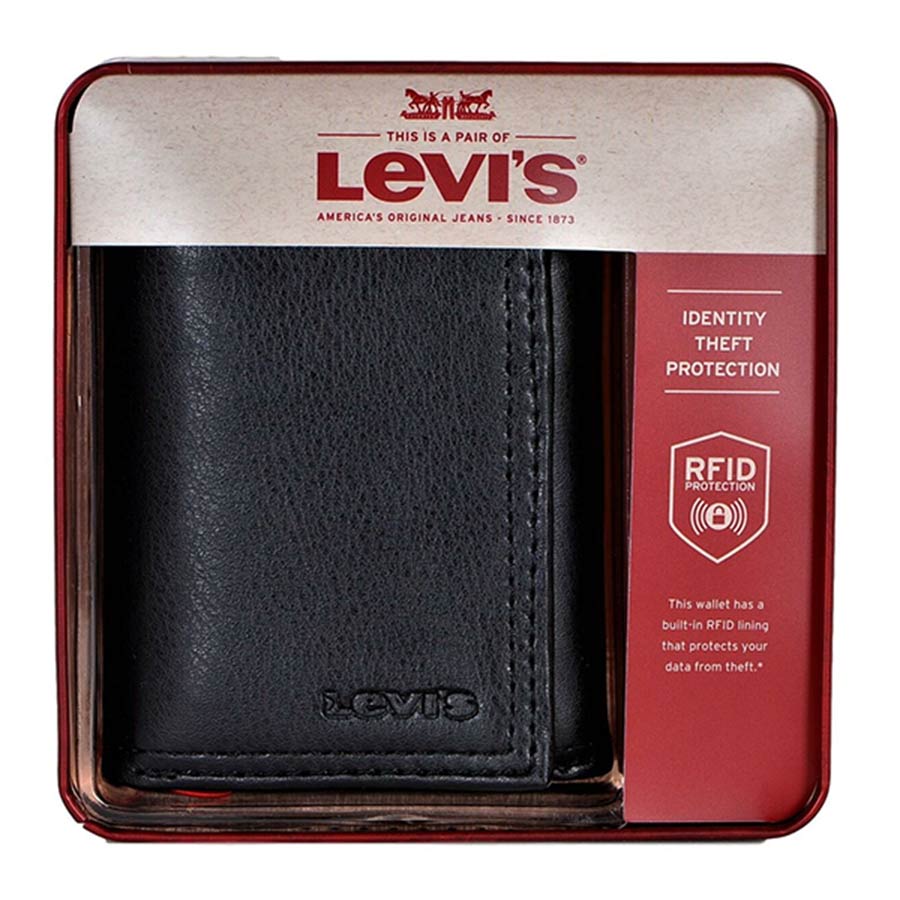 Descubrir 46+ imagen levi's leather trifold wallet - Thptnganamst.edu.vn