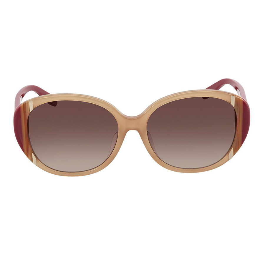 Order Kính Mát Salvatore Ferragamo Brown Oval Ladies Sunglasses Sf842sa 729 58 Màu Nâu 