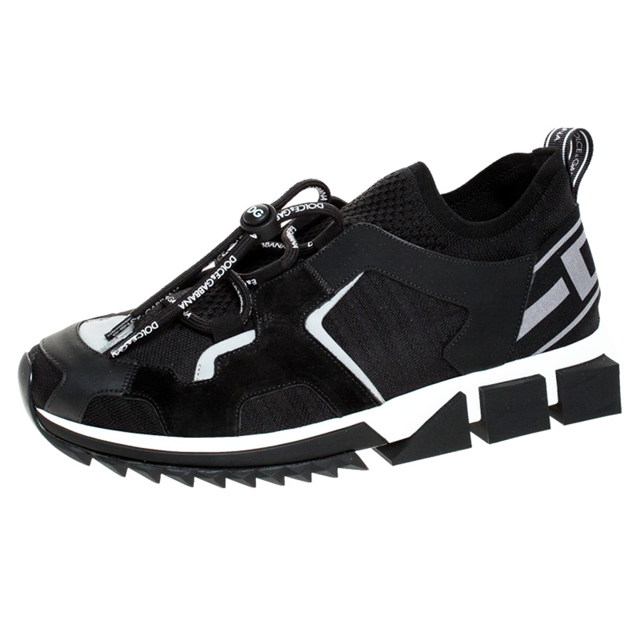 Mua Giày Sneakers Dolce & Gabbana Black Leather and Mesh Sorrento Màu Đen -  Dolce & Gabbana - Mua tại Vua Hàng Hiệu h056757