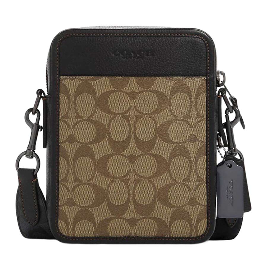 Mua Túi Đeo Chéo Coach Nam Sullivan Crossbody In Blocked Signature Canvas  CC090 Màu Đen Phối Nâu - Coach - Mua tại Vua Hàng Hiệu h058300