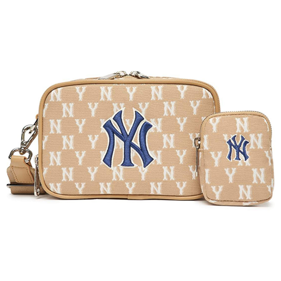 Mua Túi Đeo Chéo MLB Monogram Jacquard Mini Crossbody Bag New York Yankees  3ACRS022N-50BGD Màu Nâu Be Size 18 - MLB - Mua tại Vua Hàng Hiệu h057809