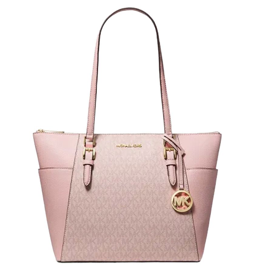 Mua Túi Tote Michael Kors MK Charlotte Large Logo Tote Bag In Ballet  35T0GCFT3B Màu Hồng - Michael Kors - Mua tại Vua Hàng Hiệu h057119