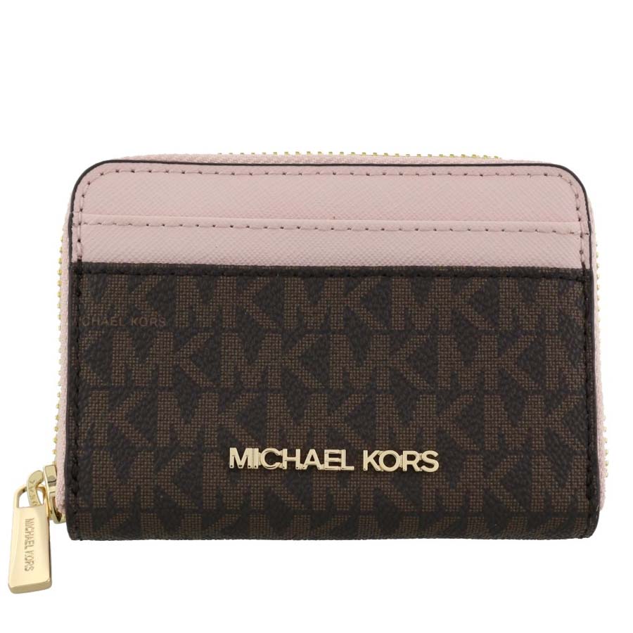 Mua Ví Michael Kors MK Jet Set Gold Word Multi-Card Coin Purse 35H8GTVZ1L  Màu Nâu Hồng - Michael Kors - Mua tại Vua Hàng Hiệu h058771