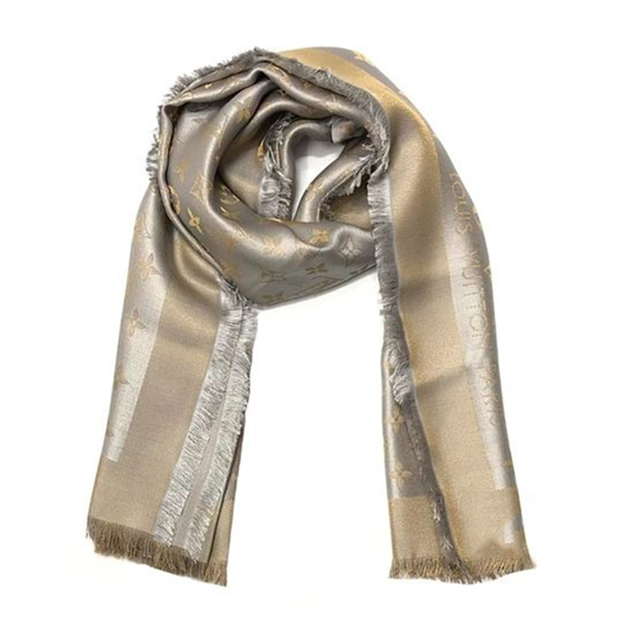 Louis Vuitton Monogram shine shawl brown review  YouTube