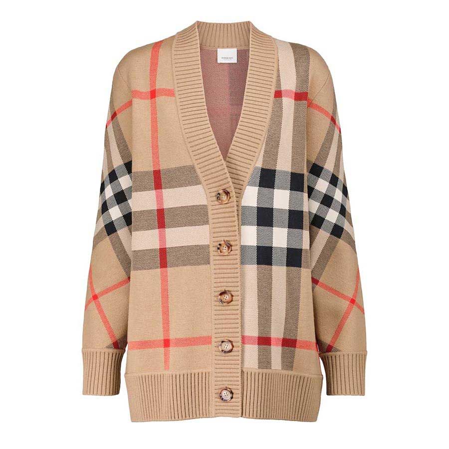 Mua Áo Cardigan Burberry Tartan Technical Wool Màu Nâu - Burberry - Mua tại  Vua Hàng Hiệu h064458