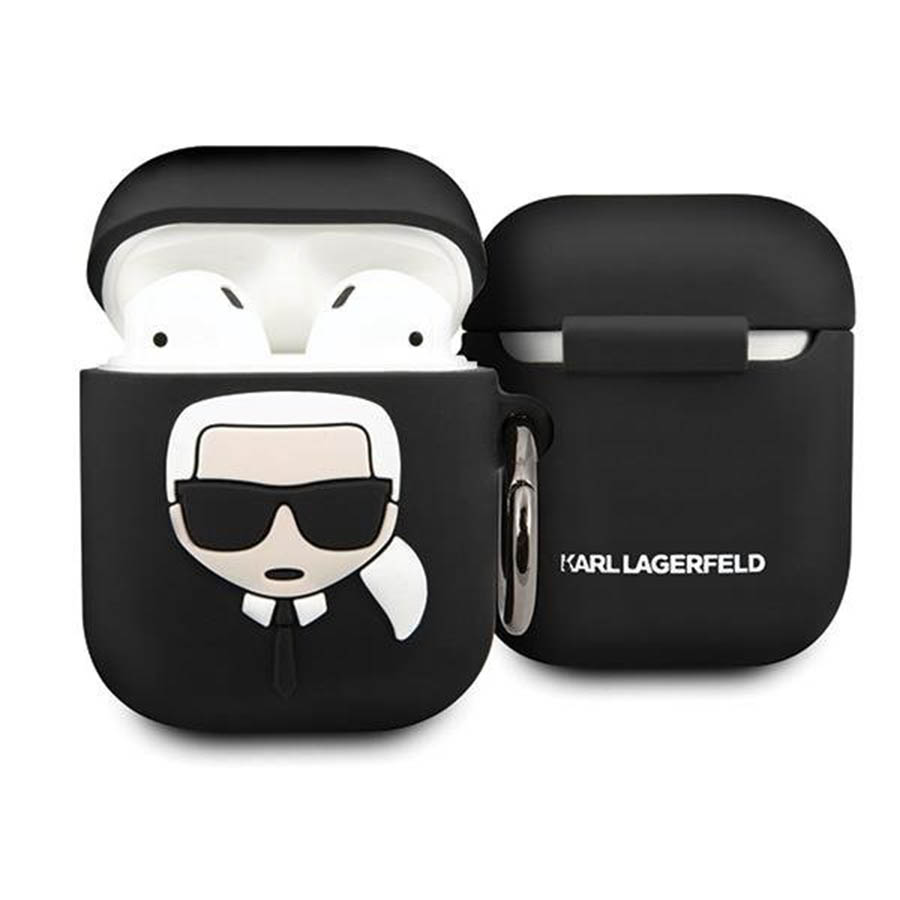 Mua Vỏ Bọc Tai Nghe Airpods Karl Lagerfeld KLACCSILKHBK Cover Czarny/Black  Màu Đen - Karl Lagerfeld - Mua tại Vua Hàng Hiệu h062714