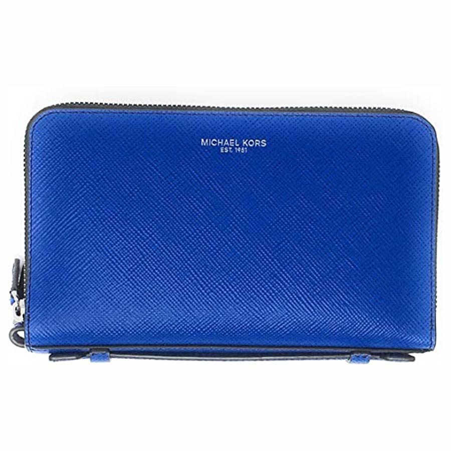 Mua Túi Cầm Tay Nam Michael Kors MK Clutch Gifting Money Bag Wallet Double  Zip Leather Atlantic 36U9MGFN8B Màu Xanh Blue - Michael Kors - Mua tại Vua  Hàng Hiệu h065672