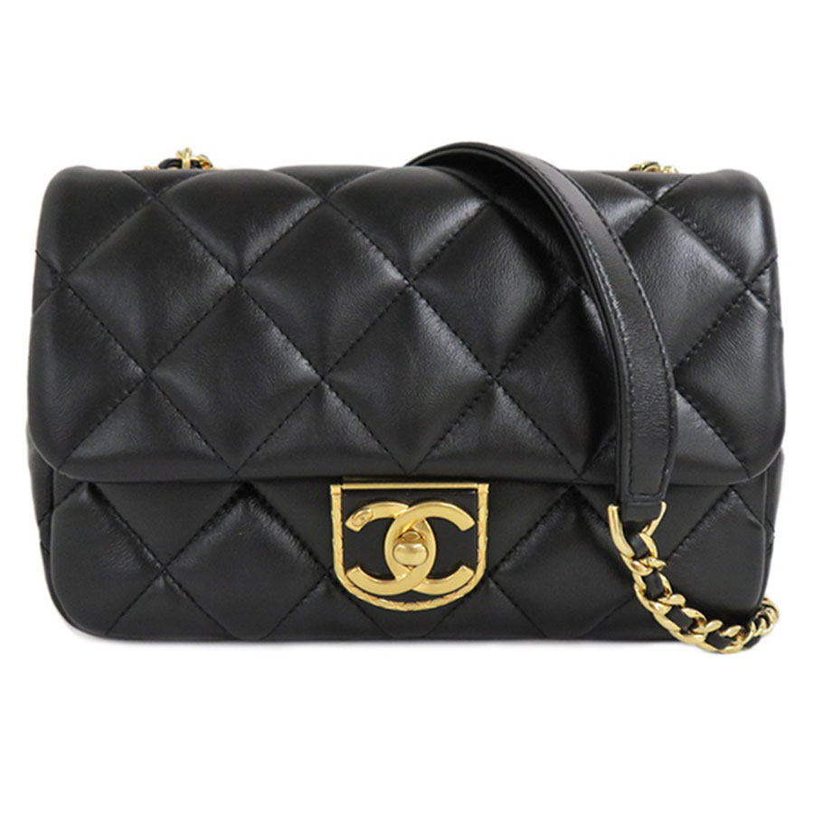 Chanel Mini Flap Pearl Crush Bag 22S Tweed BlackMulticolor in Tweed with  Goldtone  US