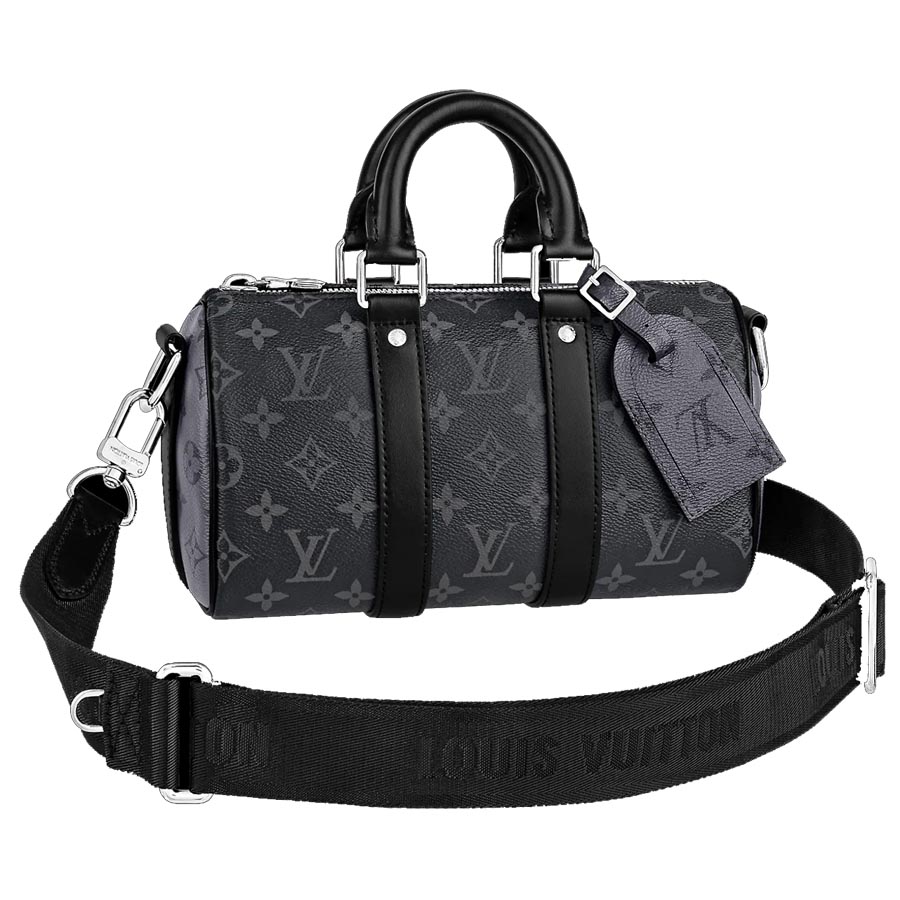Túi Nam Louis Vuitton Keepall Bandoulière 50 Bag Black M21382  LUXITY