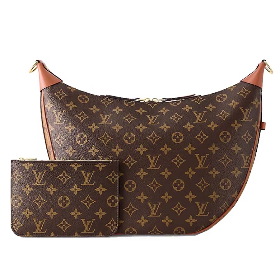 Mua Túi Đeo Chéo Nữ Louis Vuitton LV Loop Hobo Monogram Canvas Brown ...
