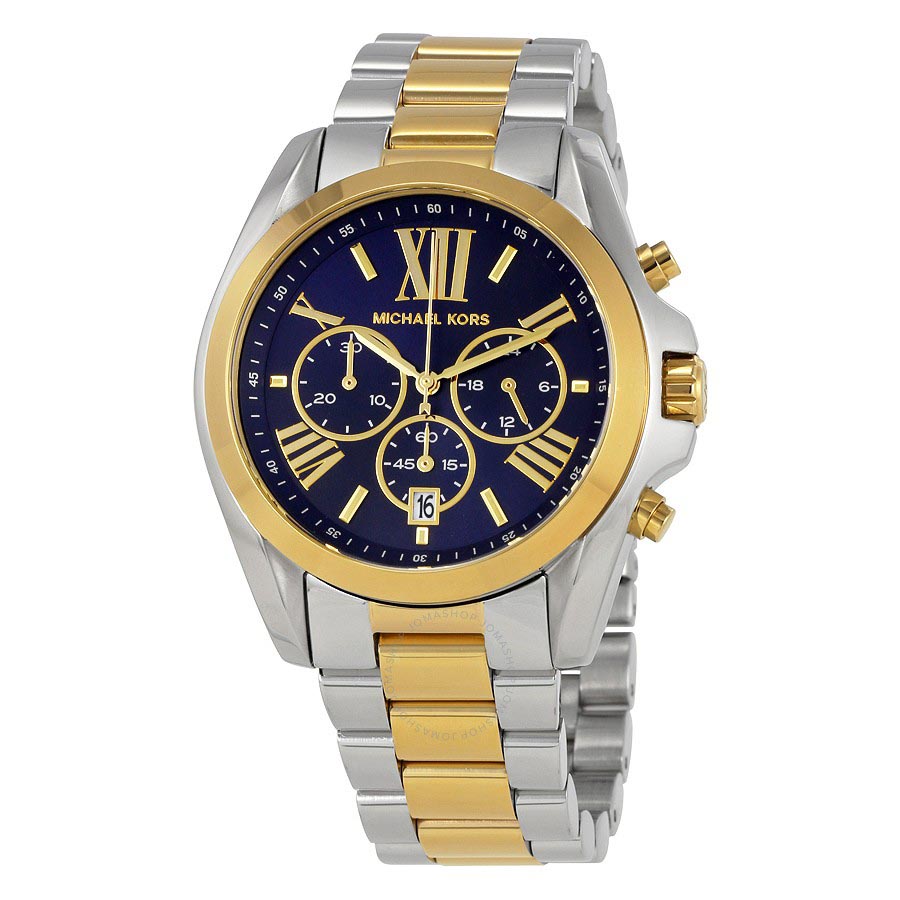 Mua Đồng Hồ Nam Michael Kors Bradshaw Chronograph Blue Dial Two-Tone MK5976  Phối Màu - Michael Kors - Mua tại Vua Hàng Hiệu h066501