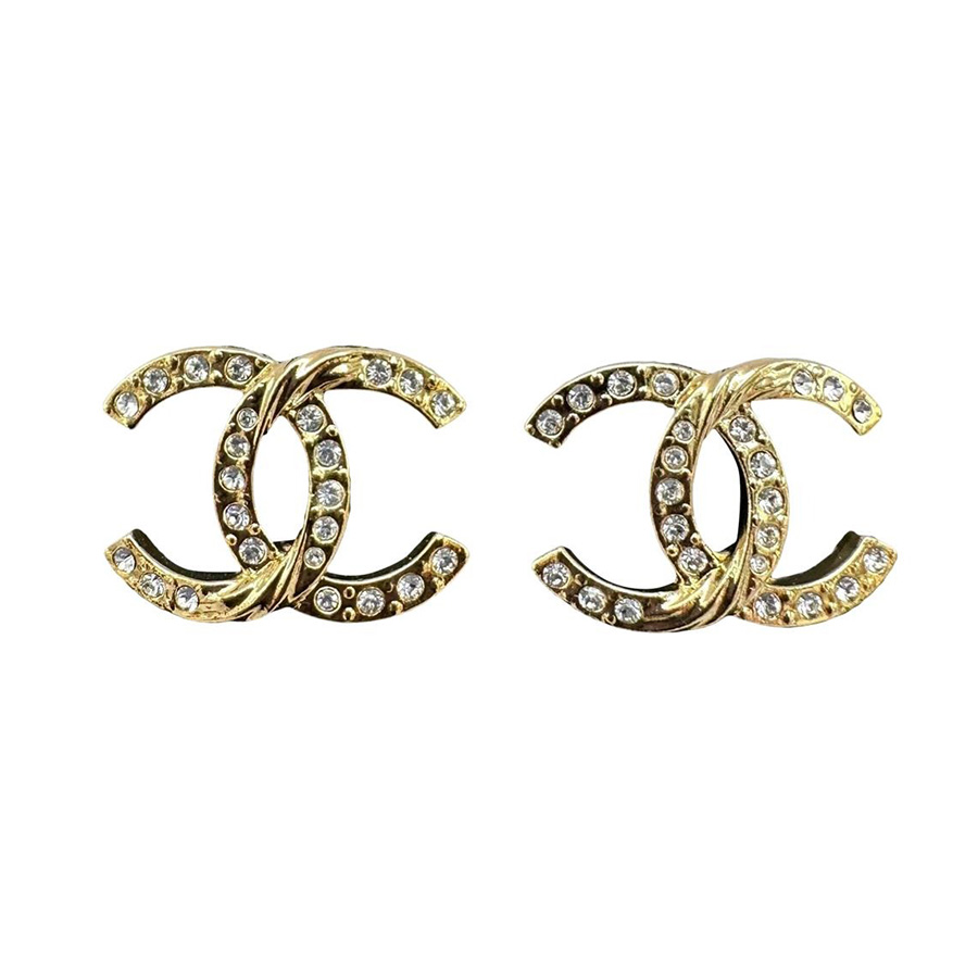 classic Chanel  Vintage chanel earrings Chanel stud earrings Chanel  earrings