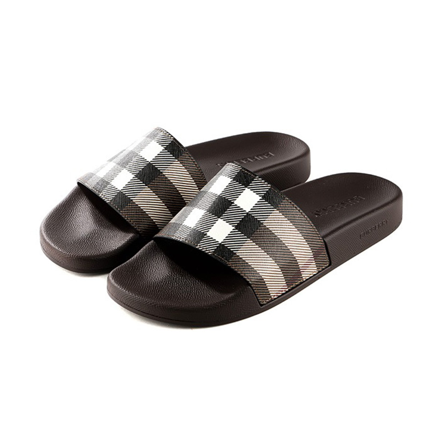 Mua Dép Burberry Check Print Dark Birch Brown 80481951 Màu Nâu Size 43 -  Burberry - Mua tại Vua Hàng Hiệu h072403