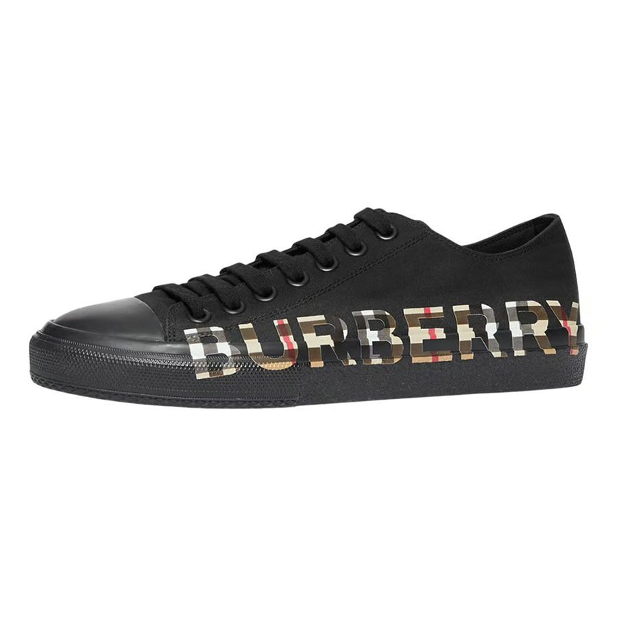 Mua Giày Sneakers Burberry Checked Logo Printed 8018275 Màu Đen - Burberry  - Mua tại Vua Hàng Hiệu h075601