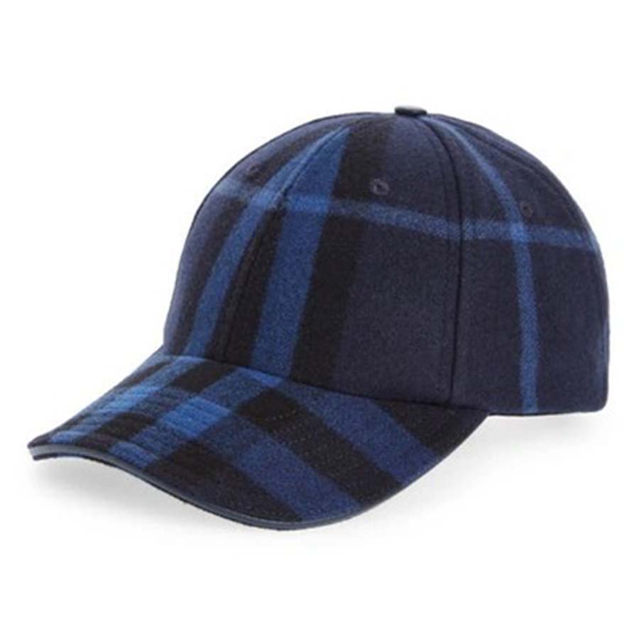 Mua Mũ Burberry Check Wool Cashmere Baseball Cap Màu Xanh - Burberry - Mua  tại Vua Hàng Hiệu h073086